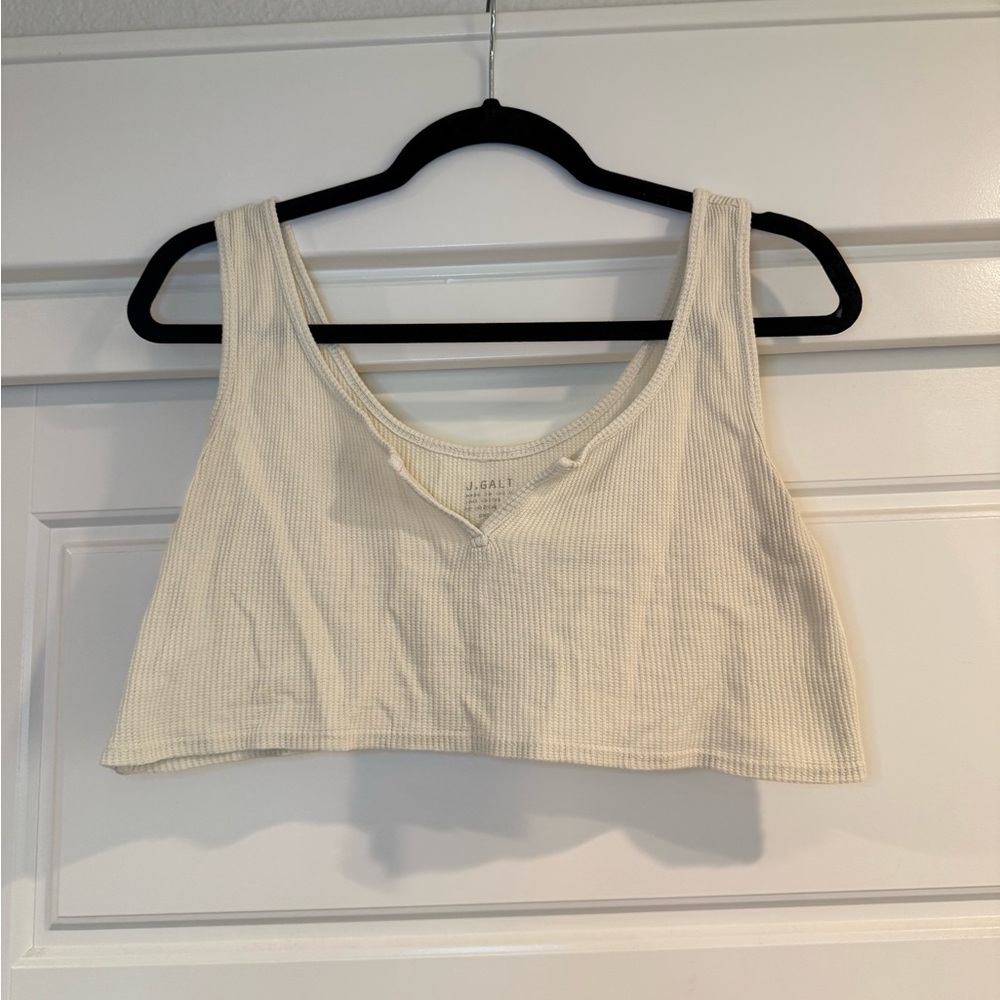 5/$25 J. Galt Ribbed Crop Top